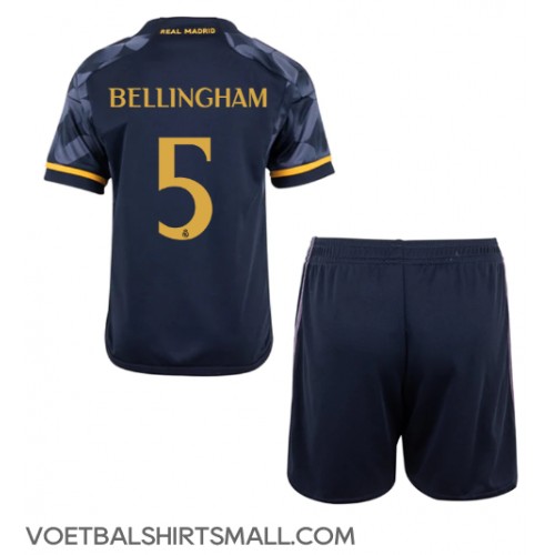 Real Madrid Jude Bellingham #5 Babykleding Uitshirt Kinderen 2023-24 Korte Mouwen (+ korte broeken)
